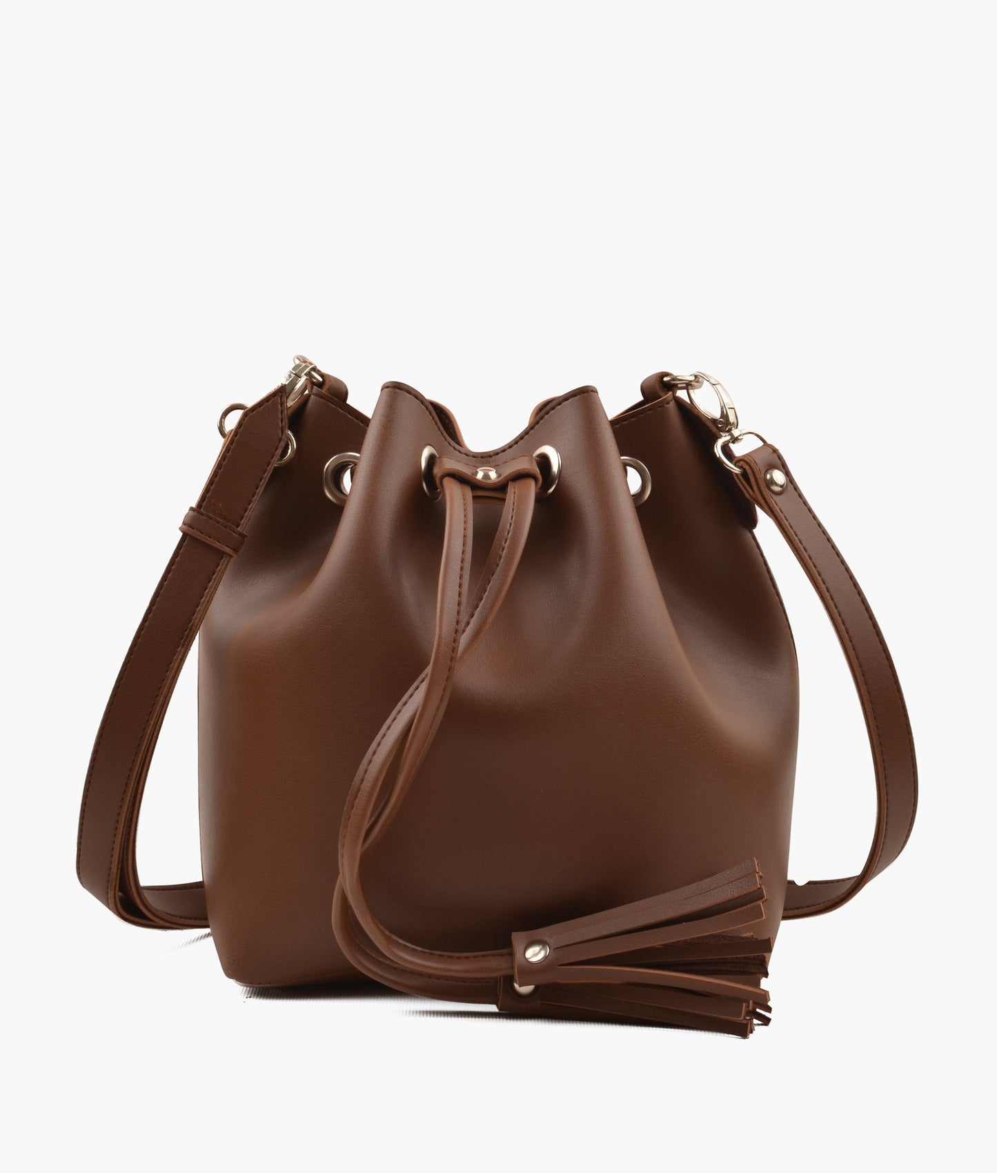 Horse brown bucket bag