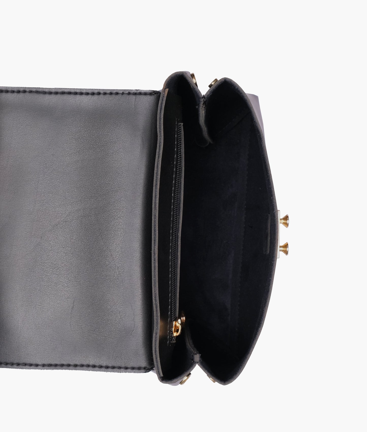 Black mini top-handle bag