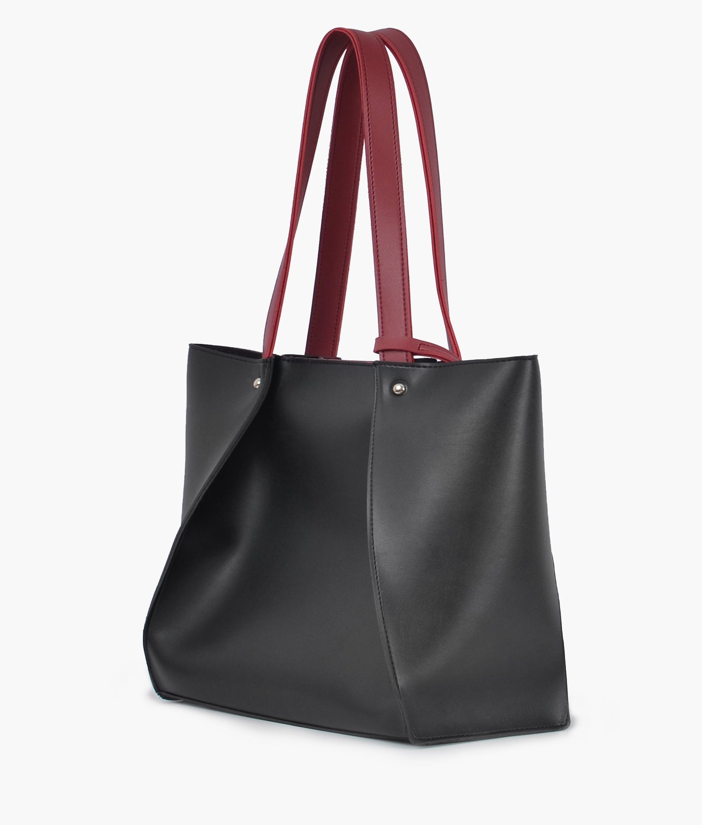 Black shopping tote bag