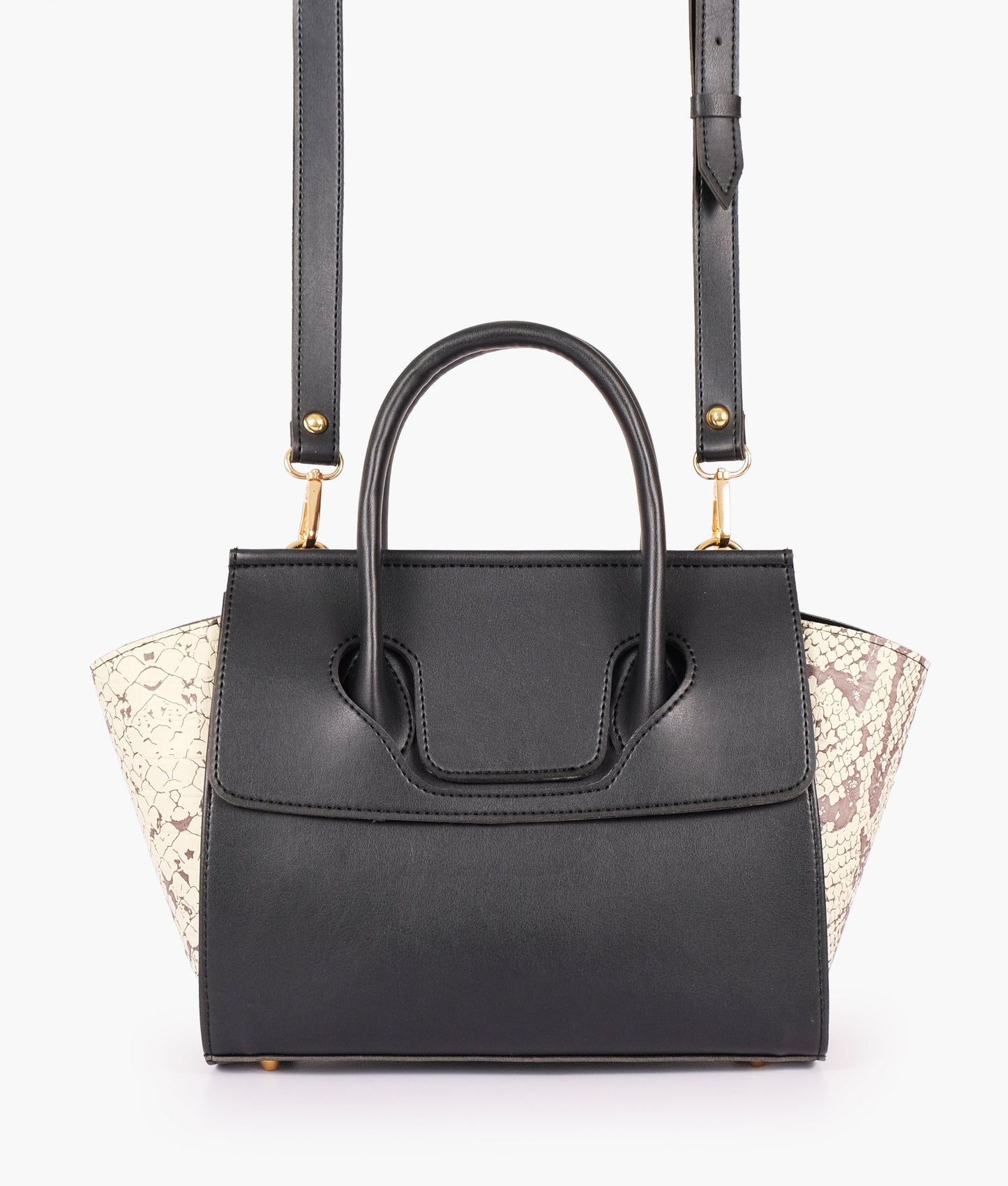 Black trapeze handbag