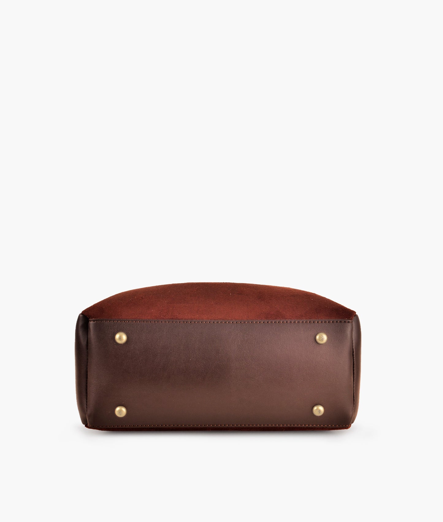 Dark brown suede mini bag